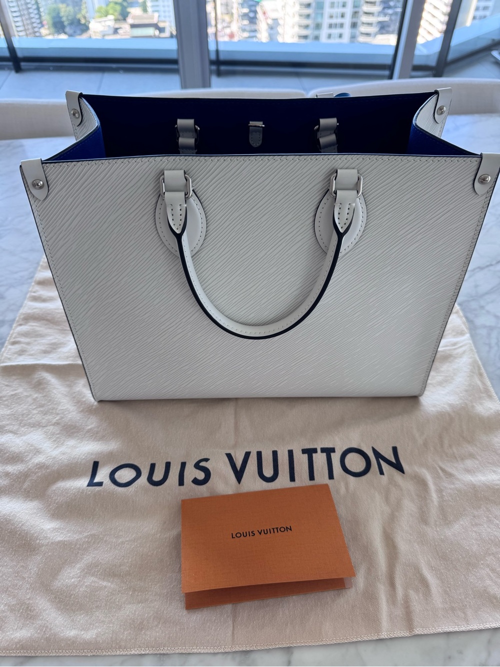 Louis Vuitton Epi Leather OnTheGo Bag with Receipt